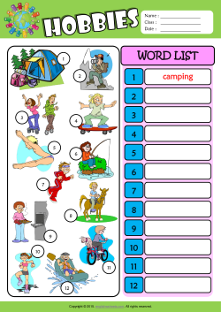 Hobbies ESL Printable Worksheets For Kids 3